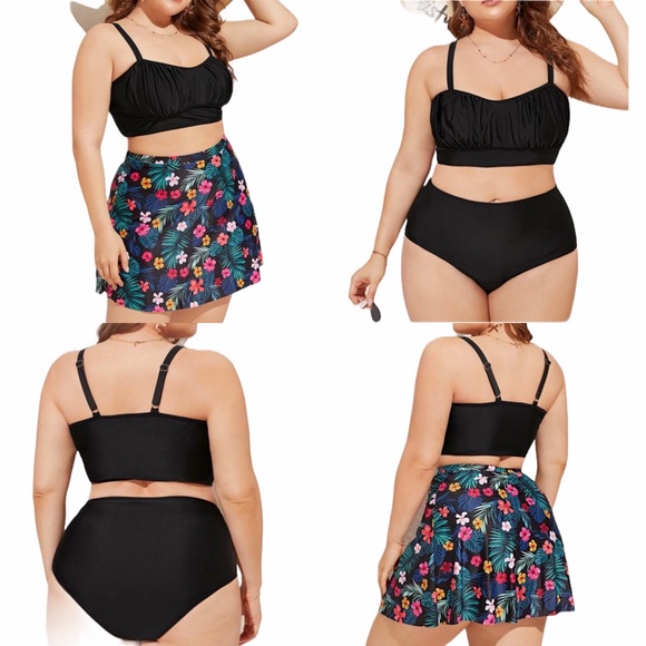 Other - 🆕 PLUS tropical bikini set skirt